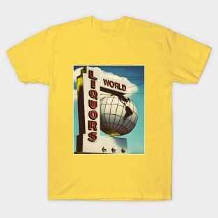 Historic World Liquors Marquee St Pete Florida T-Shirt